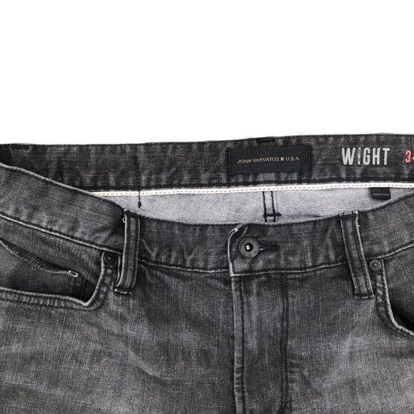 RARE John Varvatos Jeans Size 34 Designer Jeans Gray WIGHT - Picture 5 of 9